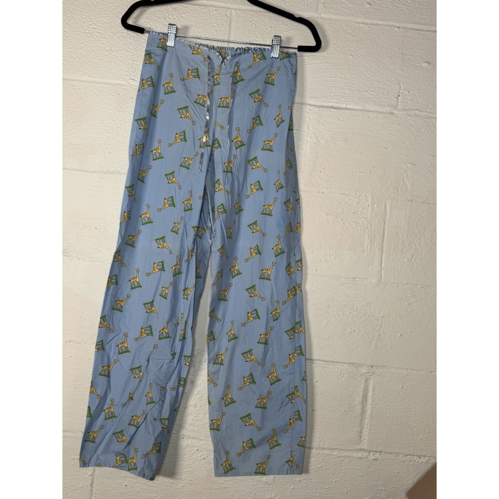 Vintage Intimate Classics Giraffe Print‎ Pajama Pants Women's Small 100% Cotton